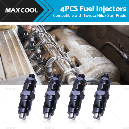 4x Diesel Fuel Injector Suitable For Toyota Hilux Surf Prado 1KZ-TE 093400-7040-0