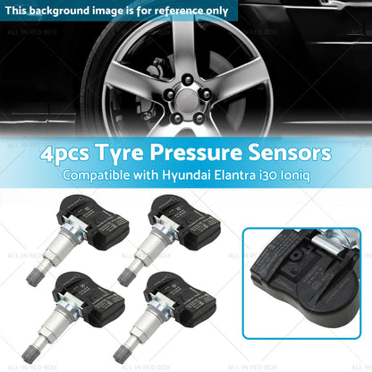 4X TPMS Tyre Pressure Sensors 52933-F2000 Suitable for Hyundai i30 i20N Elantra-2