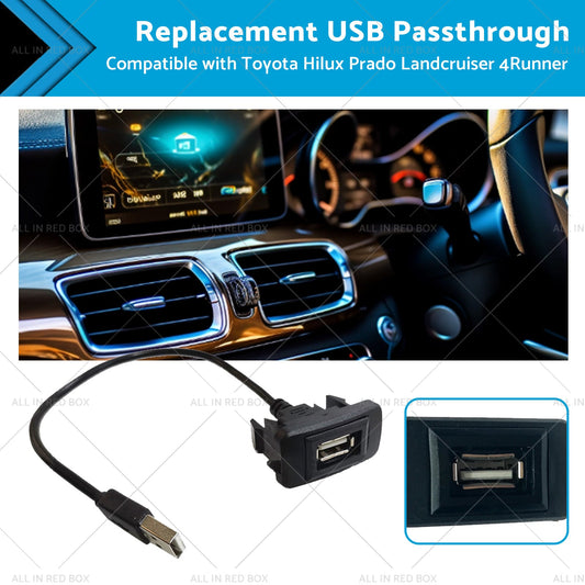 Replacement USB Passthrough Suitable For Toyota Hilux Prado Landcruiser 4Runner-0