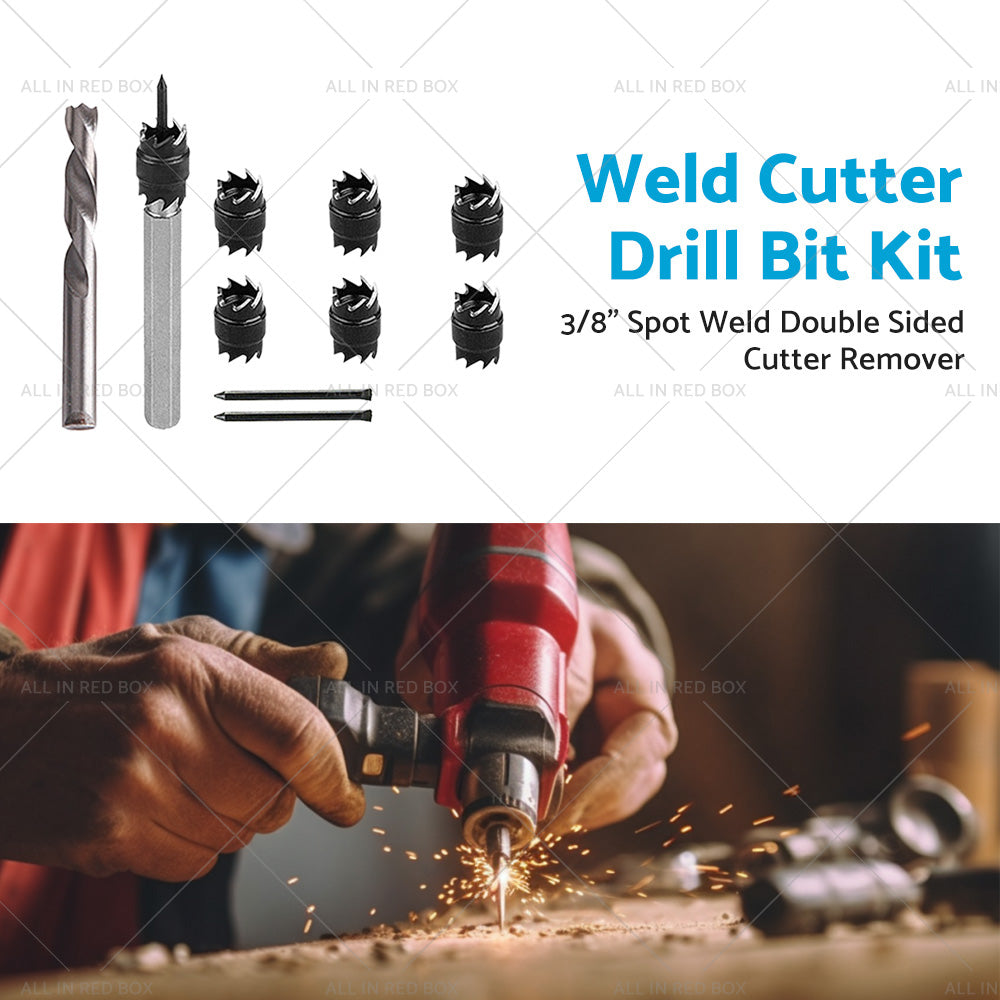 1 Set 3 8inch Spot Weld Double Sided Cutter Remover HSS Drill Bit Welder Cut Tool-2