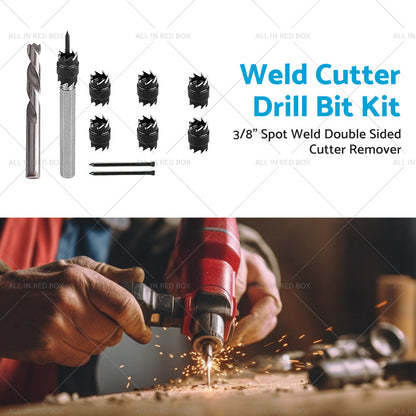 1 Set 3 8inch Spot Weld Double Sided Cutter Remover HSS Drill Bit Welder Cut Tool-2