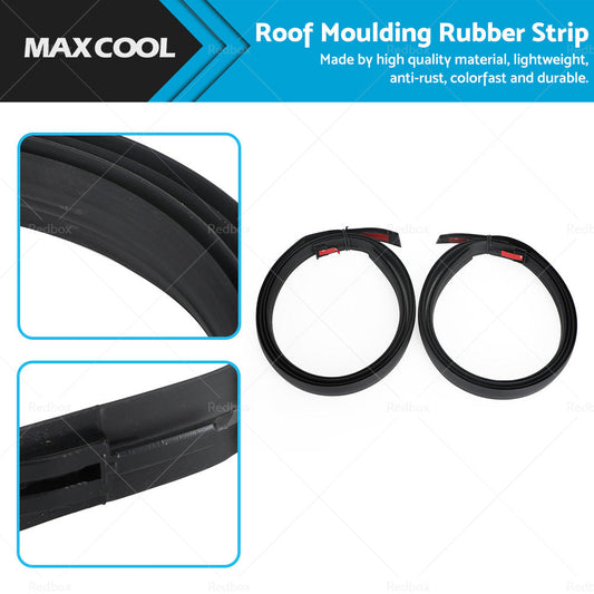 Pair LH  and  RH Dual Cab Roof Moulding Rubber Strip Suitable For Toyota Hilux 05-15-0