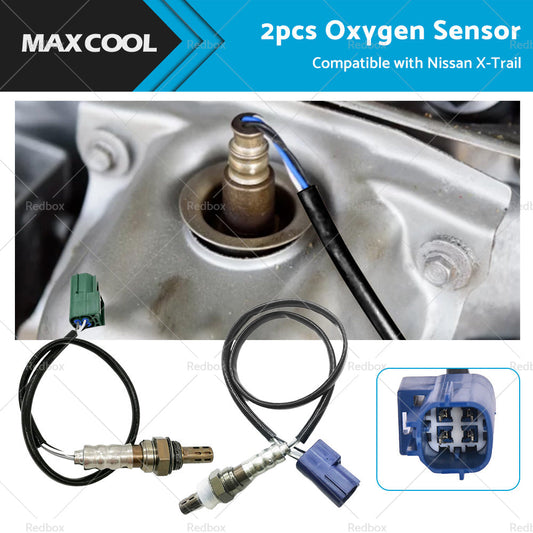 Suitable for Nissan XTRAIL X-TRAIL T30 2. 5L QR25 2005-2007 2PCS O2 Oxygen Sensor-0
