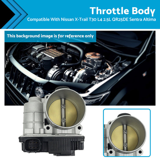 Throttle Body Suitable For Nissan X-Trail T30 L4 2. 5L QR25DE 02-06 Sentra Altima-0