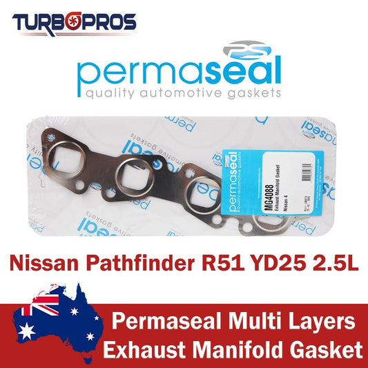 Permaseal Exhaust Manifold Gasket for Nissan Pathfinder R51 YD25 2.5L