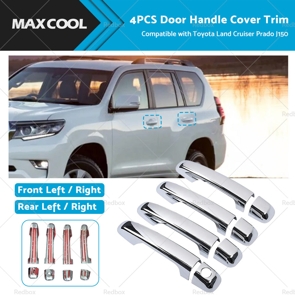 Suitable For Toyota Land Cruiser Prado J150 Car Door Handle Cover Chrome Trim-0