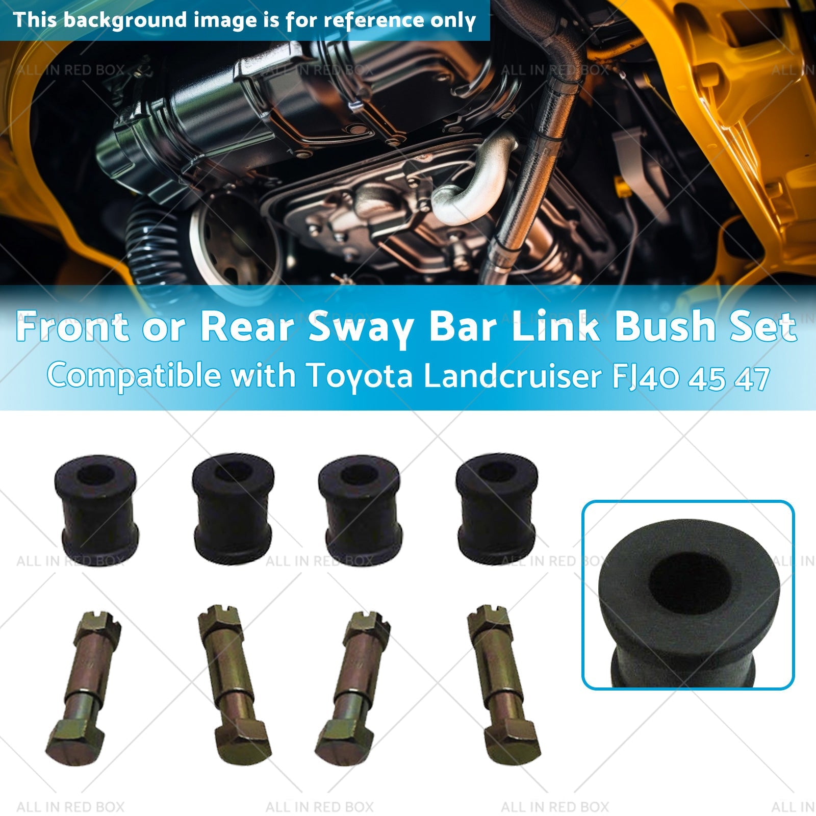 4 Set Sway Bar Link Bush Front or Rear Suitablefor Toyota Landcruiser FJ40 47 45-2