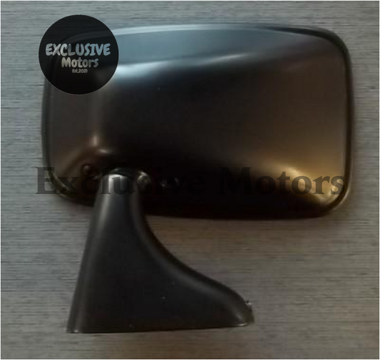 Mini Door Mirror Black Steel