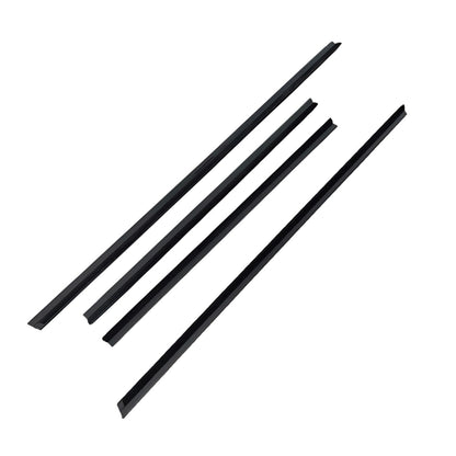 4Pcs Door Seal Weatherstrip Kit Black Rubber Suitable For Honda Jazz 2008-2013-0