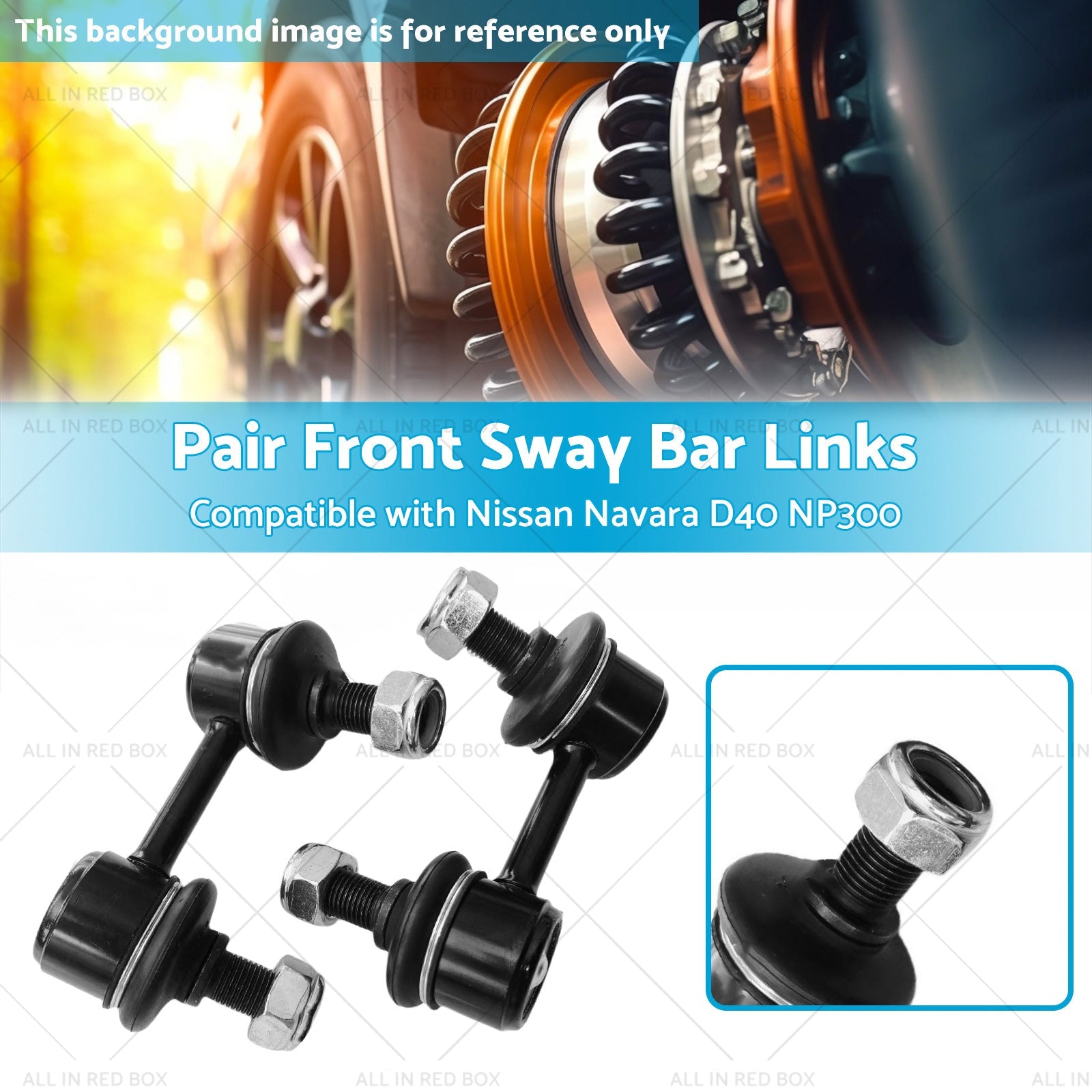 Front Sway Bar Links Suitable for Nissan Navara D40 Pathfinder R51 NP300 05-15-2