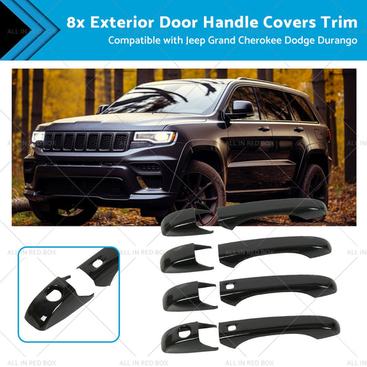 8pcs Exterior Door Handle Covers Trim Suitable for Jeep Grand Cherokee Chrysler-0
