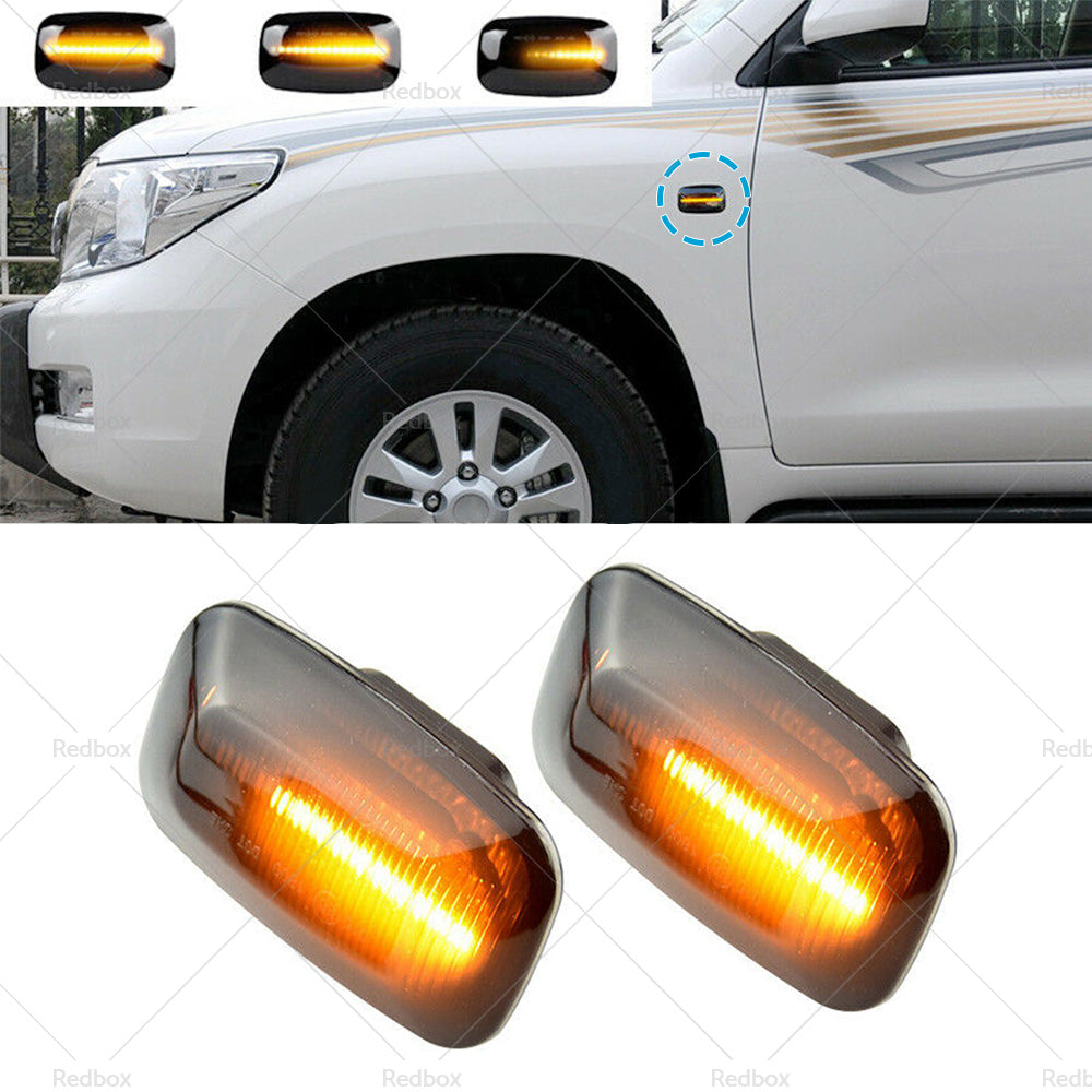 2 x LED Side Marker Turn Signal Indicator Light Suitable for Toyota Landcruiser-2