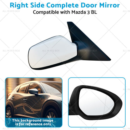 Right Door Mirror Suitable for Mazda 3 BL 2009-2013 NO Indicator White-3
