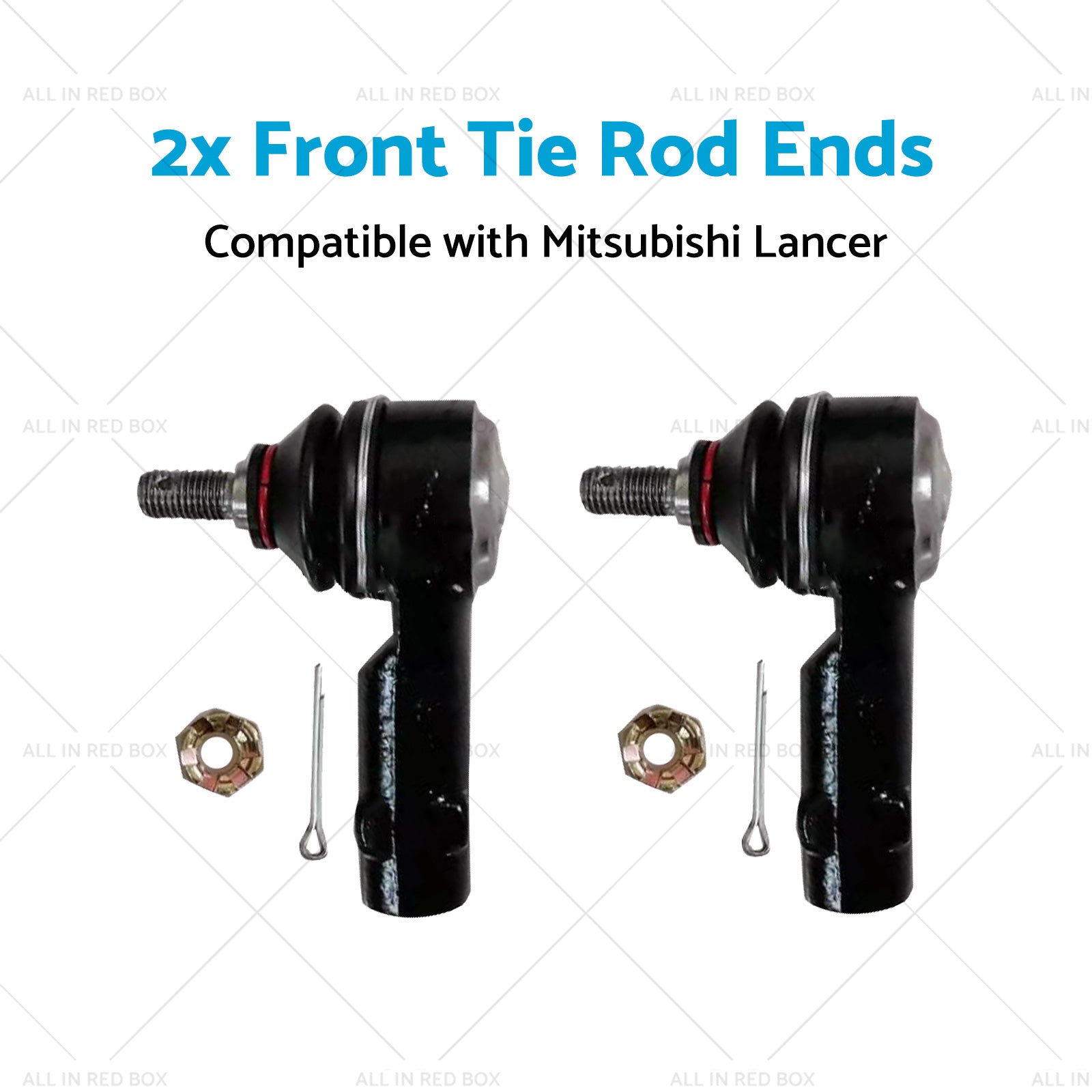 2x Front Tie Rod Ends Suitable for Mitsubishi Lancer GL CE ES 1. 5L 1. 8L 95-07-3