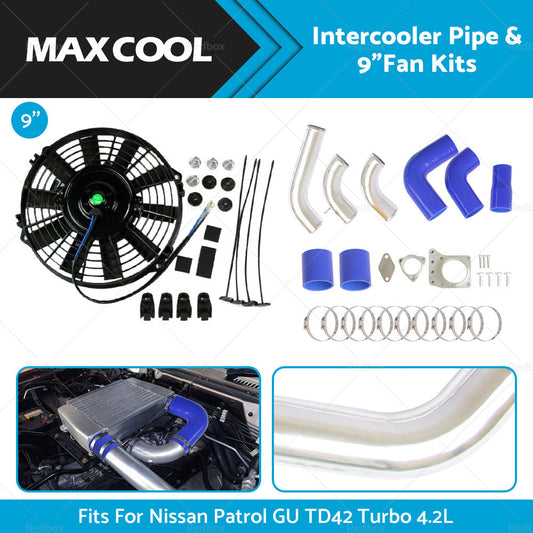 Intercooler Pipe Hose Kits For 2003-2007 Nissan Patrol GU TD42 Turbo 4. 2L-0