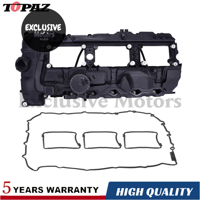 Engine Valve Cover with Gasket and PCV for BMW 1 Series, 3 Series, 5 Series, X5, X6 (N55, N54)