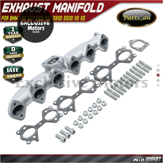 Exhaust Manifold for BMW E46, E60, E53, E83 (330D, 530D, X3, X5, 1999-2010, 3.0L M57 D30)