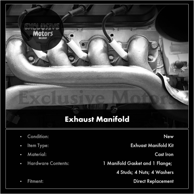 Exhaust Manifold for BMW E46, E60, E53, E83 (330D, 530D, X3, X5, 1999-2010, 3.0L M57 D30)