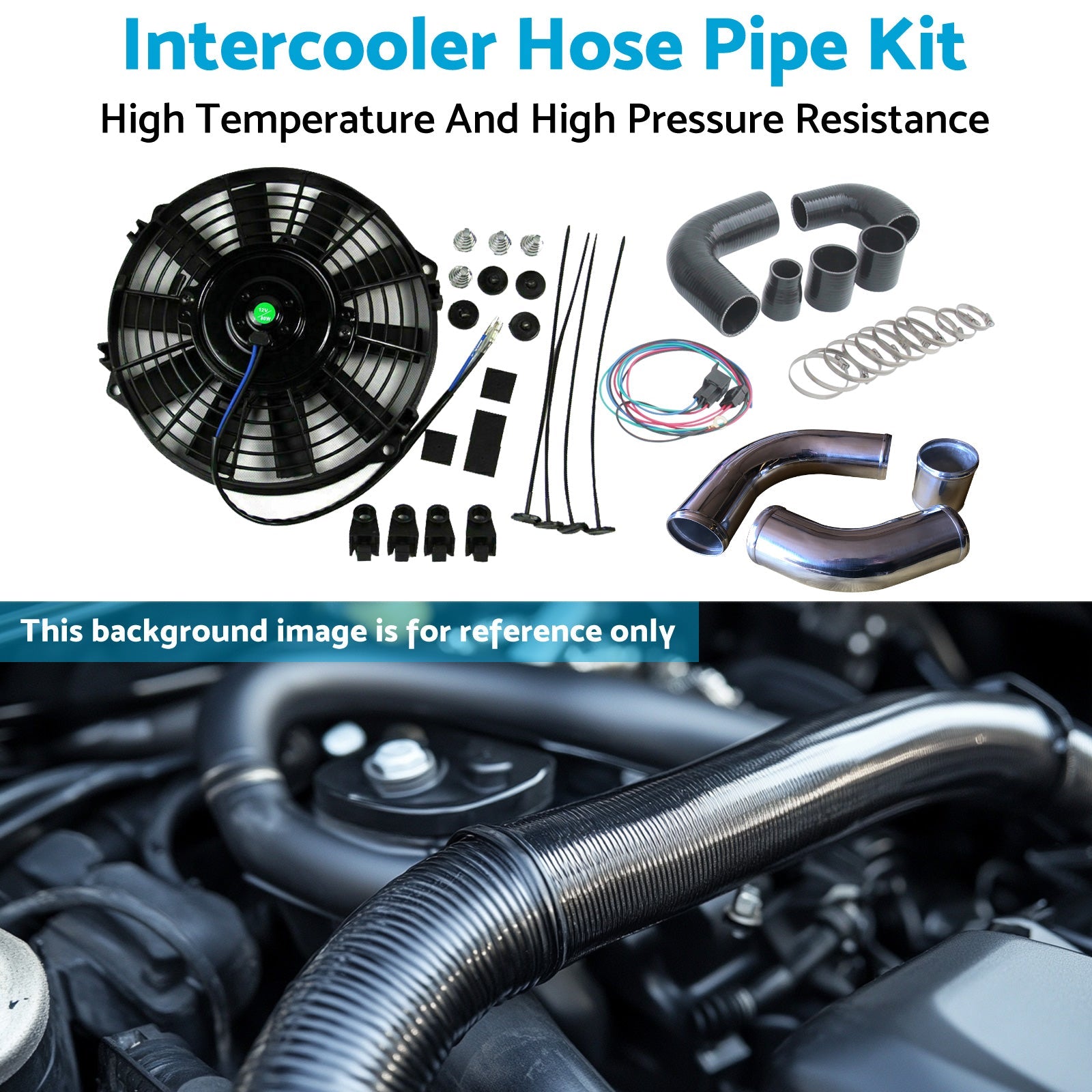 Intercooler Hose Pipe Kit Suitable for Nissan Patrol GU ZD30TDI 3.0L Aluminum-4