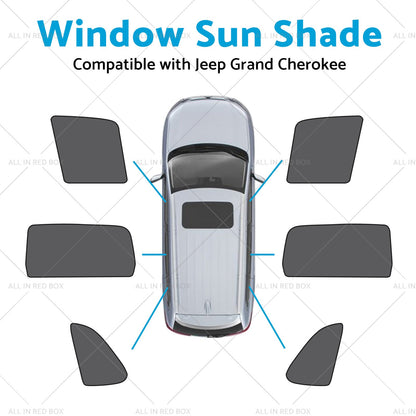 Front Rear Port Window Magnetic Mesh Sun Shade Suitable for Jeep Grand Cherokee-2