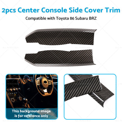 Center Console Carbon Fiber Cover Trim Suitable For Subaru BRZ Toyota 86 13-20-4