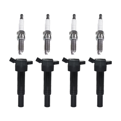 4x Ignition Coils&4x Spark Plug Suitable for Hyundai Elantra Kia Soul 273002E000-1