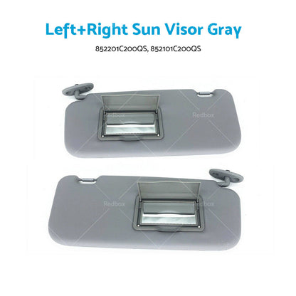 Left Right Side Car Sun Visor Shade Suitable For Hyundai Getz 2002-2012 Grey-4