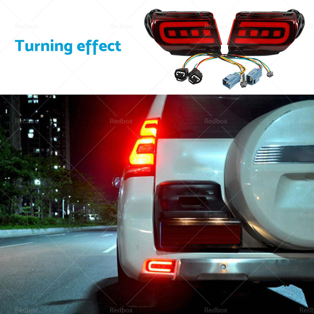 Suitable For Toyota Prado 2010-2022 Rear Bumper Tail Light LED Brake Signal Lamp