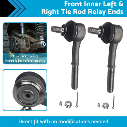 Front Inner LH & RH Tie Rod Relay Ends Suitable For Nissan Navara D21 92-97 4X4-2