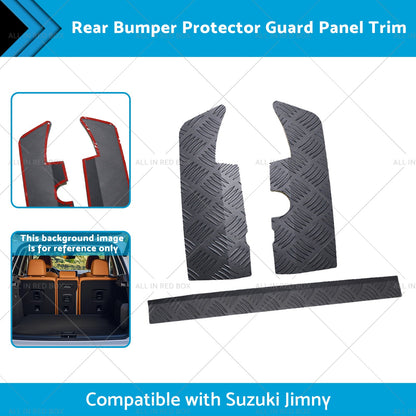 Bumper Protector Guard Panel Trim Alloy Rear Suitable for Suzuki Jimny 19-23-1