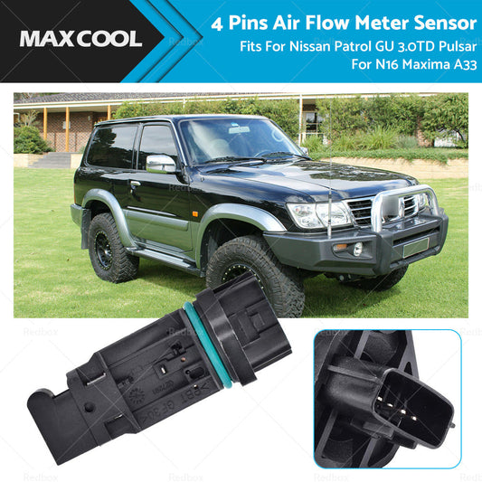 Mass Air Flow Meter Sensor MAF for Nissan Patrol GU 3. 0TD Pulsar N16 Maxima A33-0