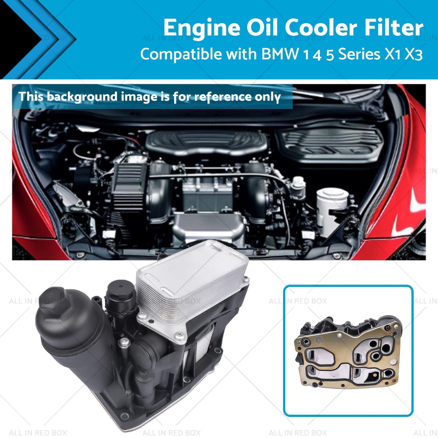 Oil Filter Housing Cooler for BMW N47 N57 F25 2010-2019