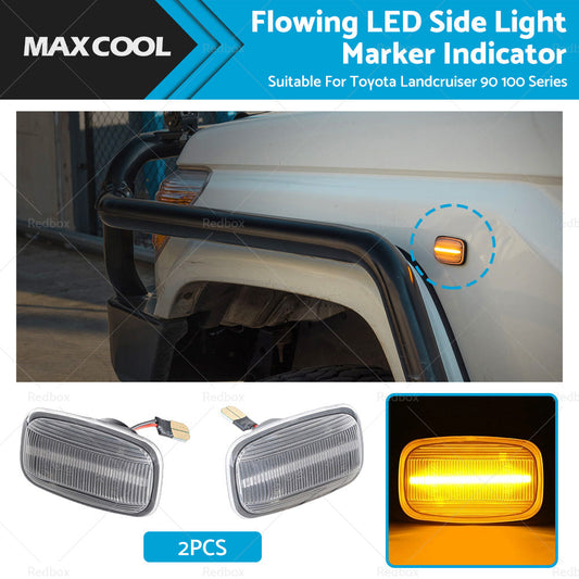 Flowing LED Side Light Marker Indicator Suitable For Toyota Landcruiser 90 100-0