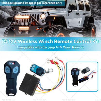 DC12V Wireless Winch Remote Control Kit Suitable for Car Jeep ATV Warn Ramsey-2