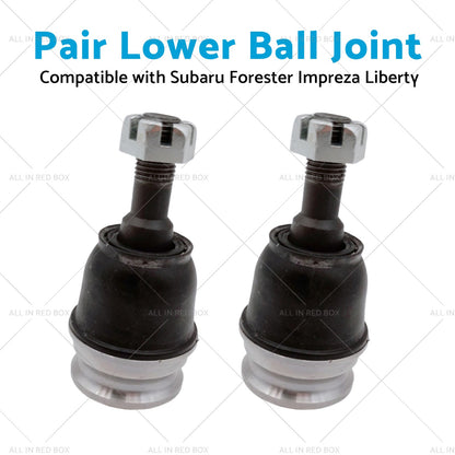 2x Lower Ball Joint Suitable for Subaru Forester Impreza Liberty Outback 89-10-1