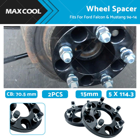15mm Wheel Spacers for Ford Falcon & Mustang 1994-2014