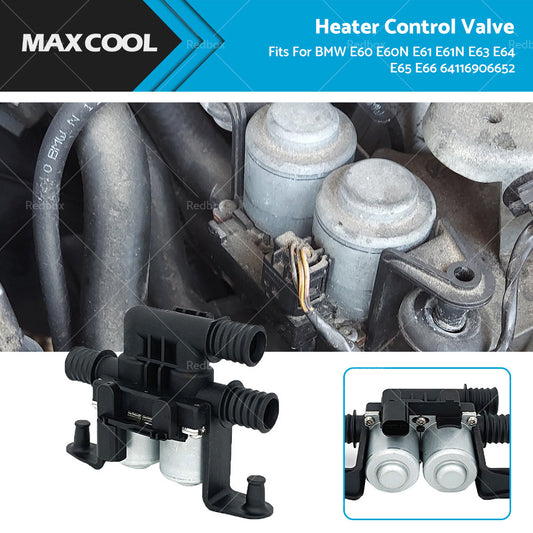 Heater Control Valve Fits For BMW E60 E60N E61 E61N E63 E64 E65 E66 64116906652-0