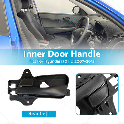 Rear Left Side Inner Door Handle LH Fits For Hyundai I30 FD 2007-2012 Black-2