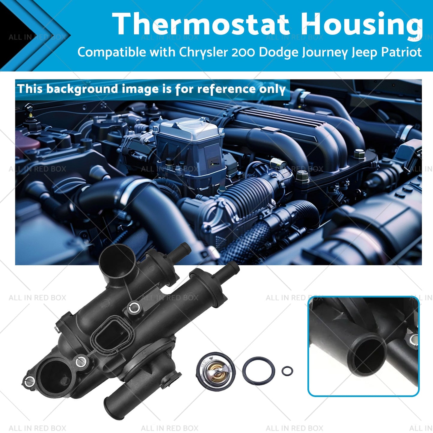 Thermostat Housing Suitable for 07-18 Chrysler 200 Dodge Journey Jeep Patriot-0