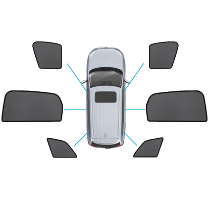 Magnetic Mesh Sun Blind Shades Suitable for Audi Q7 SQ7 2015-2025 On Front/Rear-0