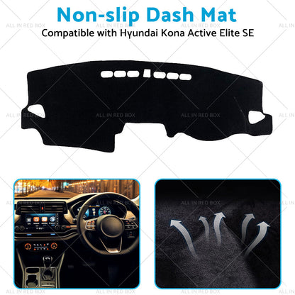 NO HUD Non-Slip Dash Mat Suitable For Hyundai Kona Active Elite SE 7 2017-2023-4