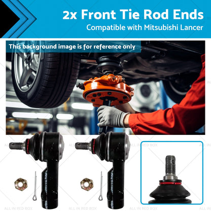 2x Front Tie Rod Ends Suitable for Mitsubishi Lancer GL CE ES 1. 5L 1. 8L 95-07-0