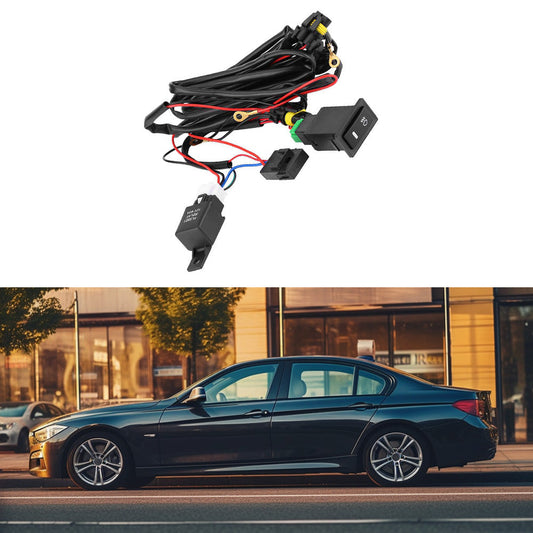 12V LED Fog Light Wiring Harness Kit for Car