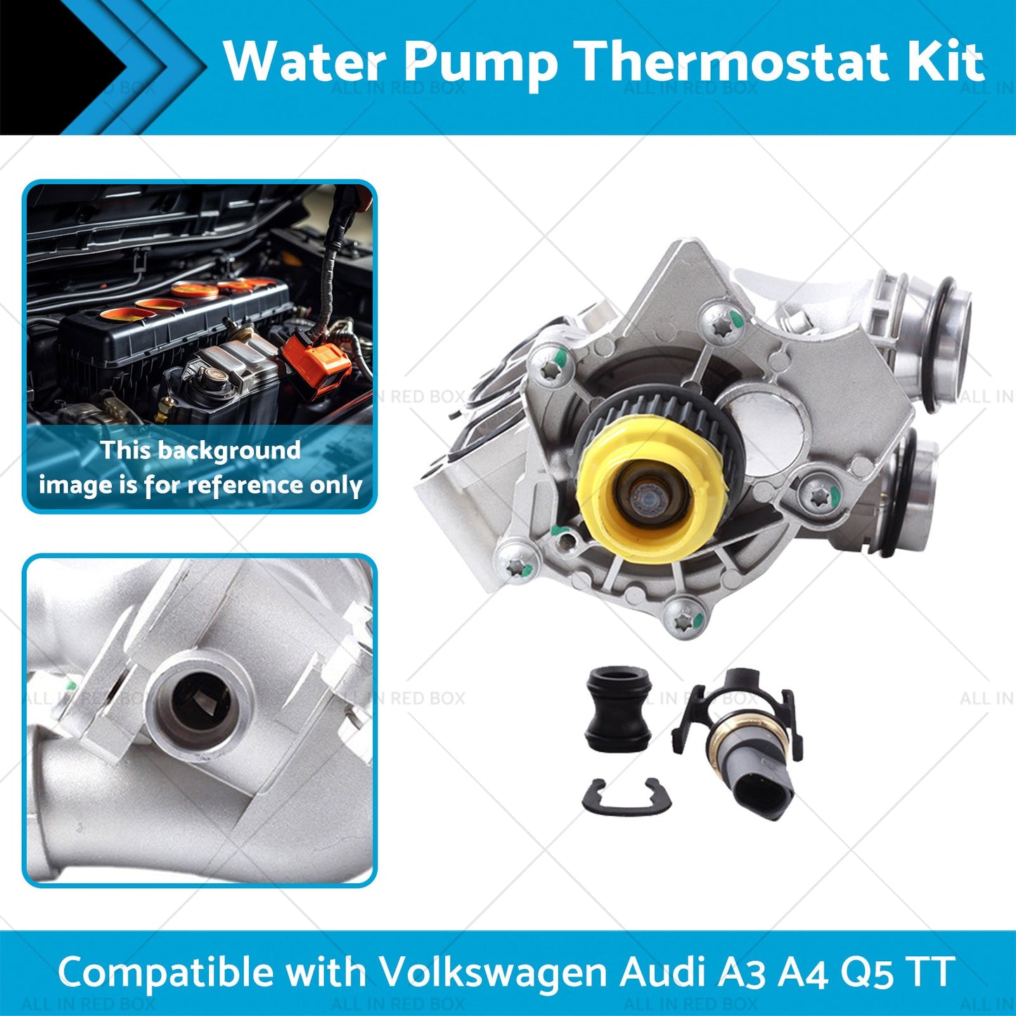 06H121026 Water Pump Thermostat Kit Suitable for Audi A3 A4 Q3 TT 2. 0L 1. 8L TFSI
