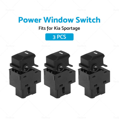 3x Passenger Side Power Window Switch 93580-3W000 Fit For Kia Sportage 2010-2015-3