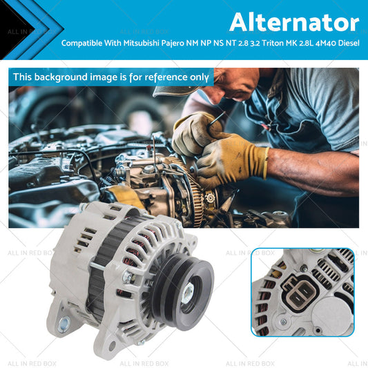 Alternator Suitable For Mitsubishi Triton MK ML 4M40 4M41 2. 8 3. 2L Turbo 96-06-0