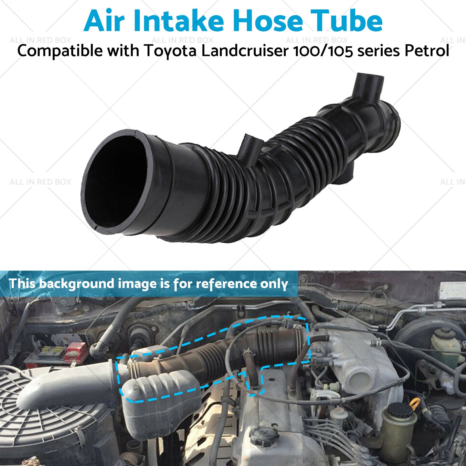 Air Intake Hose Tube Suitable for Toyota Landcruiser 100 or 105 series Petrol 98-07-4