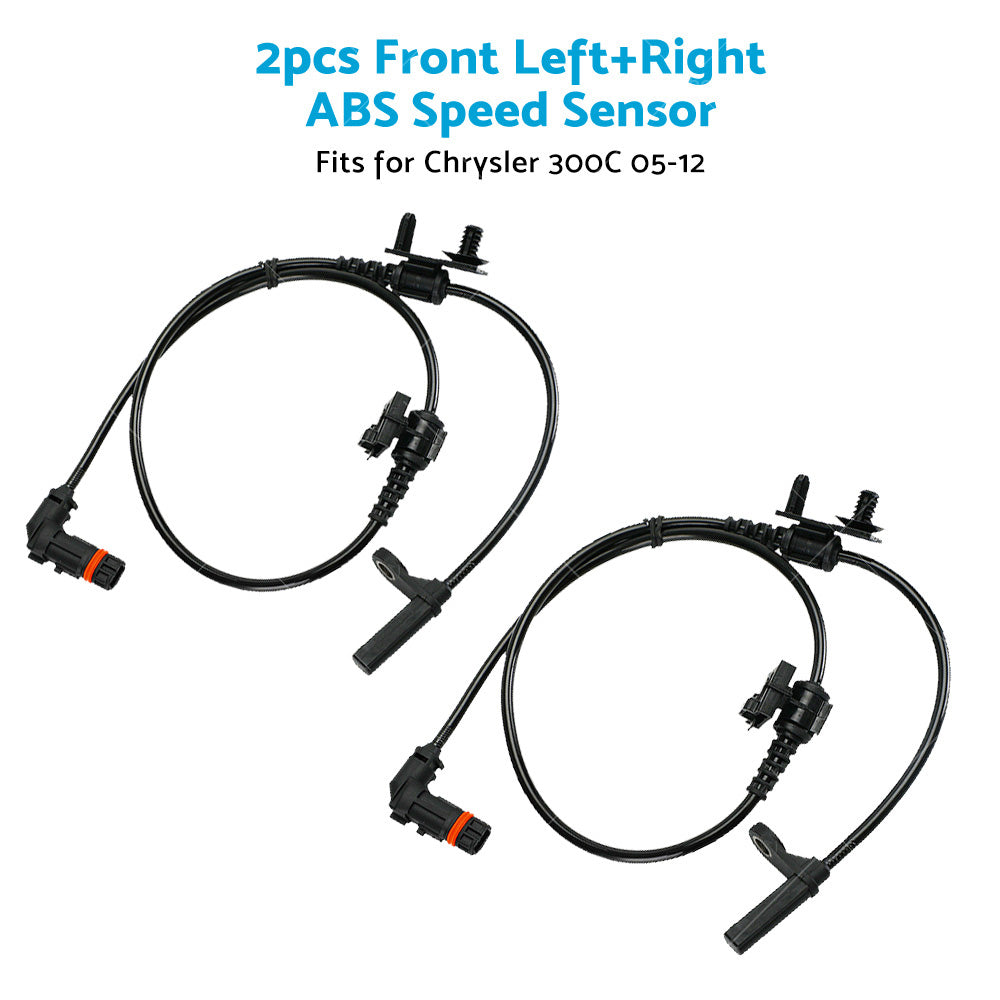 2PCS Front LH RH ABS Speed Sensor Suitable For Chrysler 300C 4779244AD 4779244AA-1