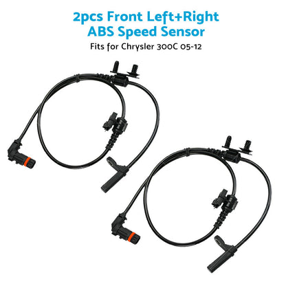 2PCS Front LH RH ABS Speed Sensor Suitable For Chrysler 300C 4779244AD 4779244AA-1