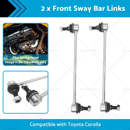 Pair Front Sway Bar Links Suitable for Toyota Corolla ZZE122R 1. 8i 2001-2007-1